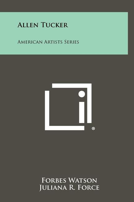 Front cover_Allen Tucker