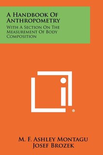 Front cover_A Handbook Of Anthropometry