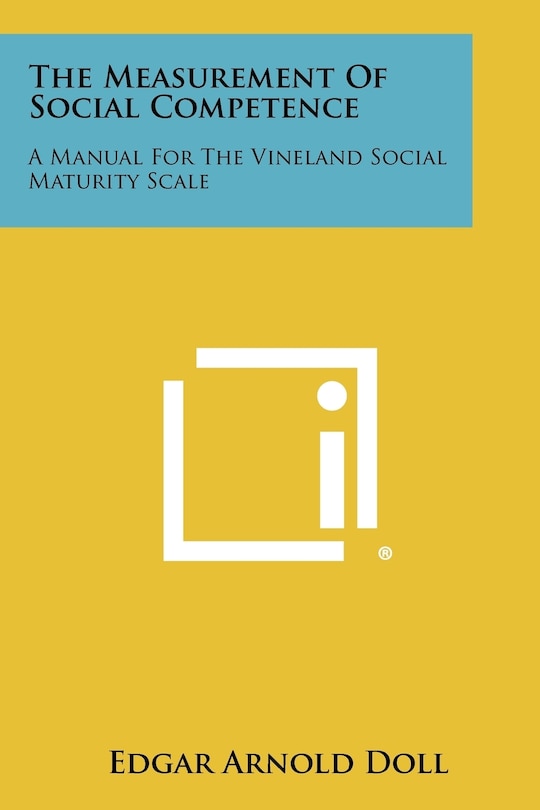 Front cover_The Measurement of Social Competence