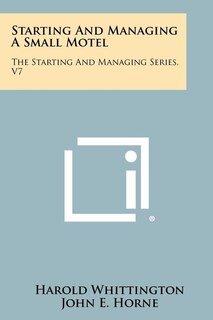 Couverture_Starting And Managing A Small Motel