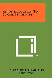 Front cover_An Introduction To Social Psychiatry