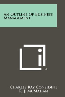 Couverture_An Outline Of Business Management