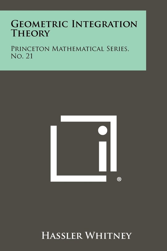Front cover_Geometric Integration Theory