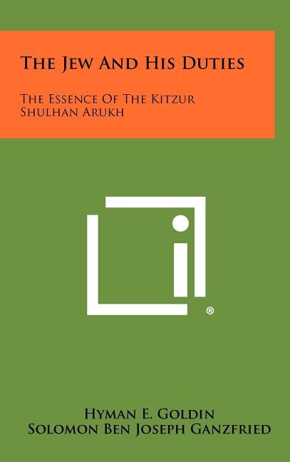 Couverture_The Jew and His Duties