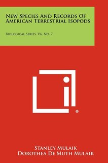 Front cover_New Species and Records of American Terrestrial Isopods