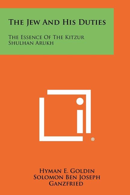 Front cover_The Jew And His Duties