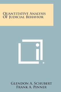 Quantitative Analysis Of Judicial Behavior