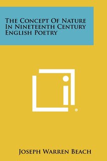 Front cover_The Concept Of Nature In Nineteenth Century English Poetry