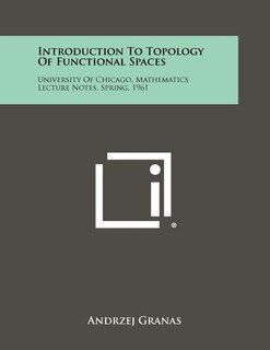 Front cover_Introduction to Topology of Functional Spaces