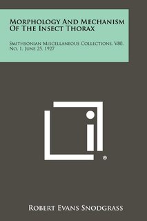 Couverture_Morphology and Mechanism of the Insect Thorax
