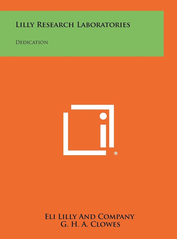 Front cover_Lilly Research Laboratories