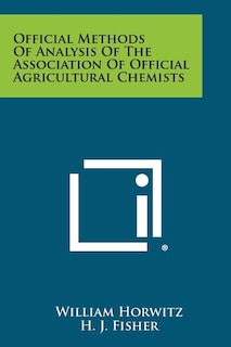 Couverture_Official Methods of Analysis of the Association of Official Agricultural Chemists