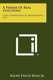 Couverture_A Primer Of Real Functions