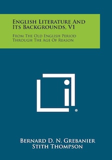 Front cover_English Literature and Its Backgrounds, V1