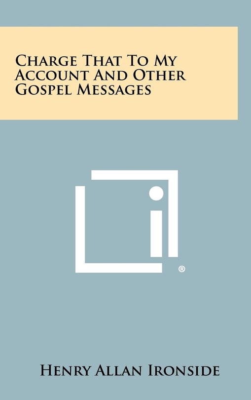 Couverture_Charge That to My Account and Other Gospel Messages