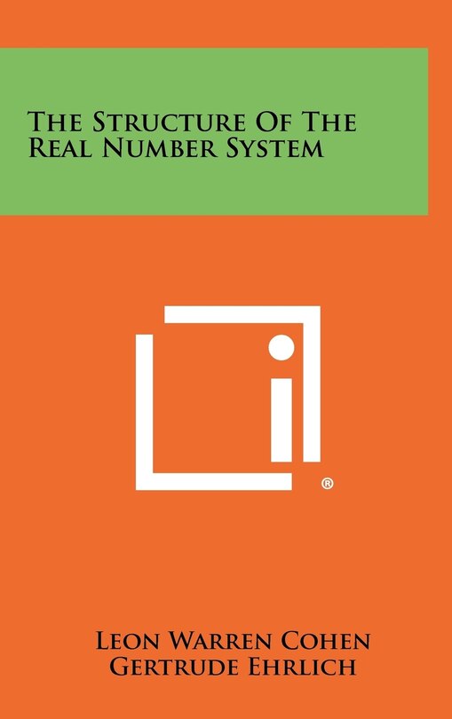 Front cover_The Structure Of The Real Number System