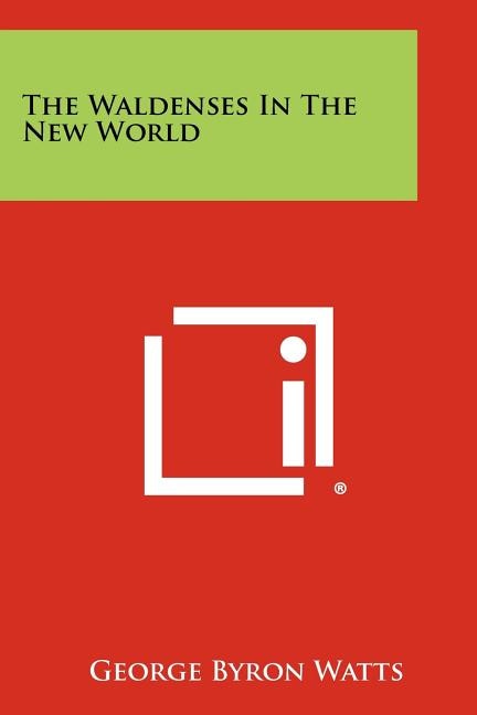 Front cover_The Waldenses In The New World