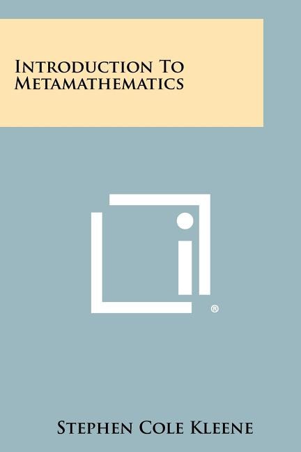 Front cover_Introduction To Metamathematics