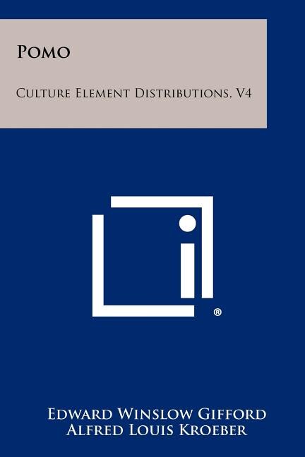 Pomo: Culture Element Distributions, V4