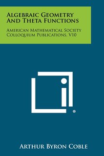 Front cover_Algebraic Geometry And Theta Functions