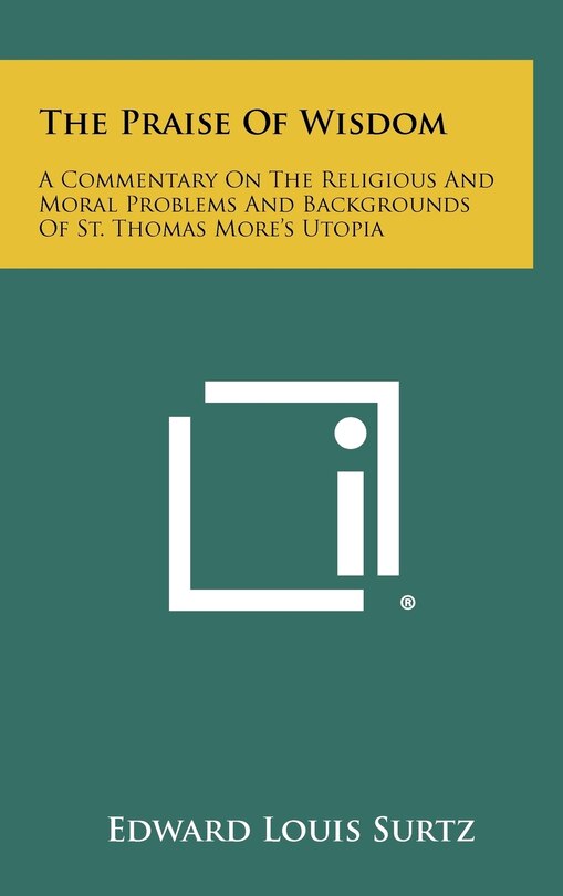Couverture_The Praise of Wisdom