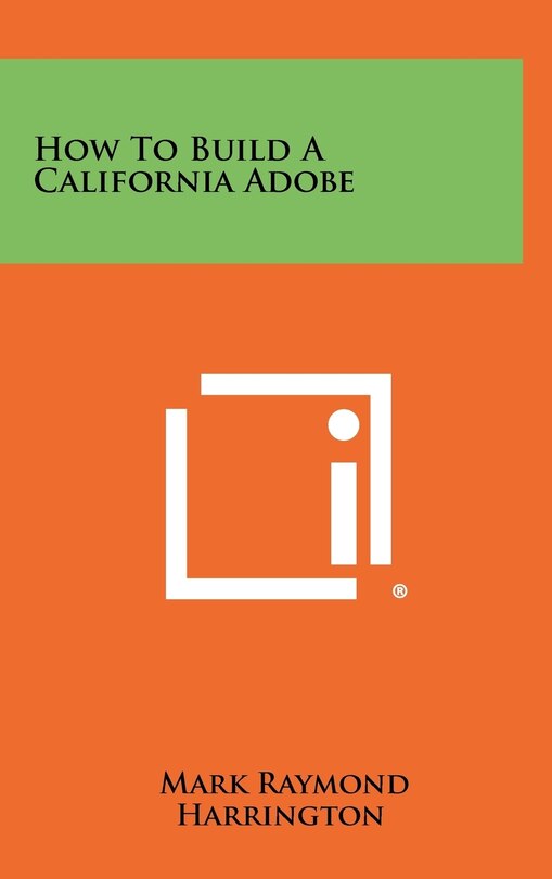 Couverture_How To Build A California Adobe