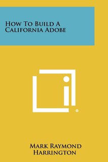 Couverture_How to Build a California Adobe