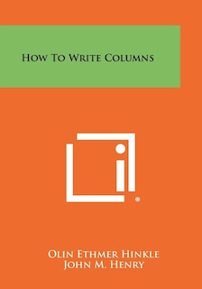 Front cover_How to Write Columns