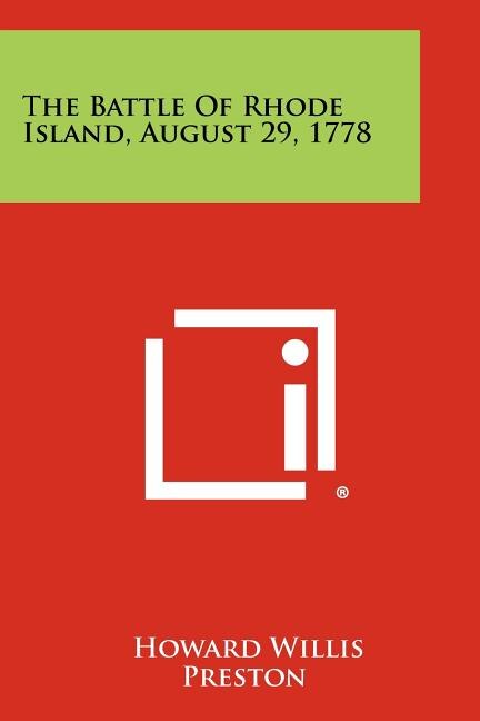 Front cover_The Battle of Rhode Island, August 29, 1778