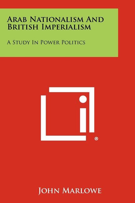 Couverture_Arab Nationalism And British Imperialism