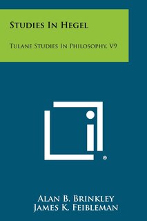 Front cover_Studies in Hegel