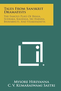 Couverture_Tales From Sanskrit Dramatists