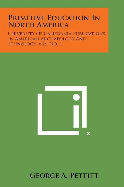 Front cover_Primitive Education in North America
