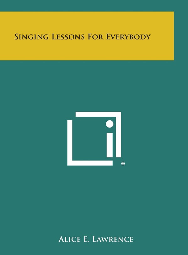Front cover_Singing Lessons For Everybody