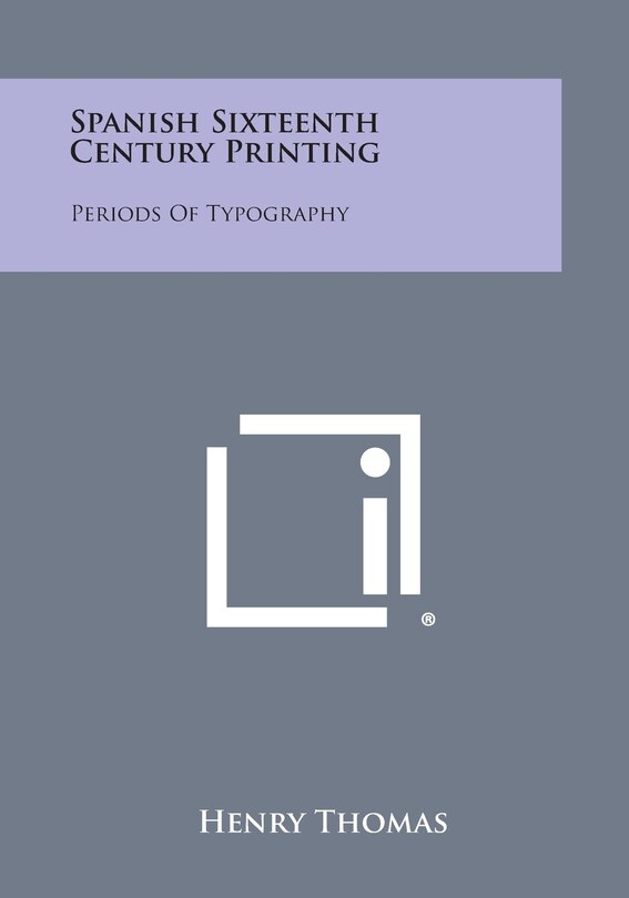 Couverture_Spanish Sixteenth Century Printing