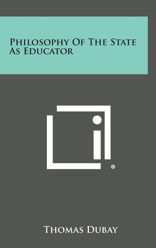 Front cover_Philosophy of the State as Educator