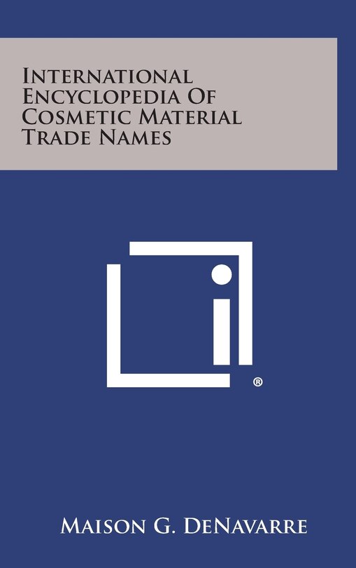 Front cover_International Encyclopedia Of Cosmetic Material Trade Names