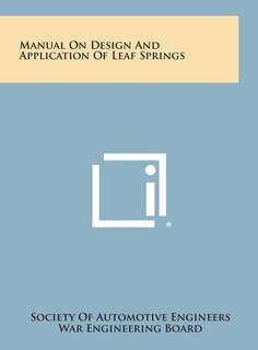 Front cover_Manual on Design and Application of Leaf Springs