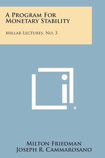 Front cover_A Program for Monetary Stability