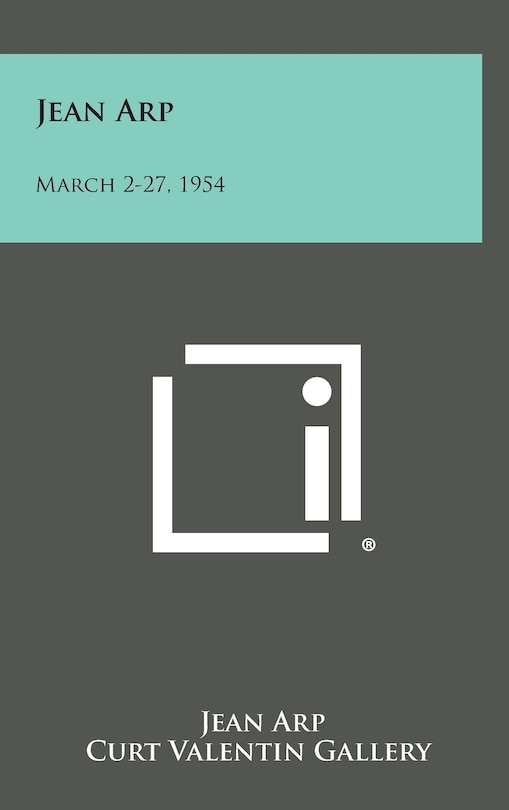 Front cover_Jean Arp