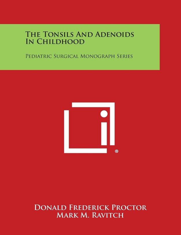 Couverture_The Tonsils and Adenoids in Childhood