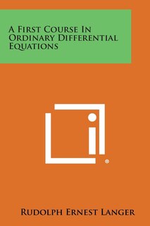 Couverture_A First Course in Ordinary Differential Equations