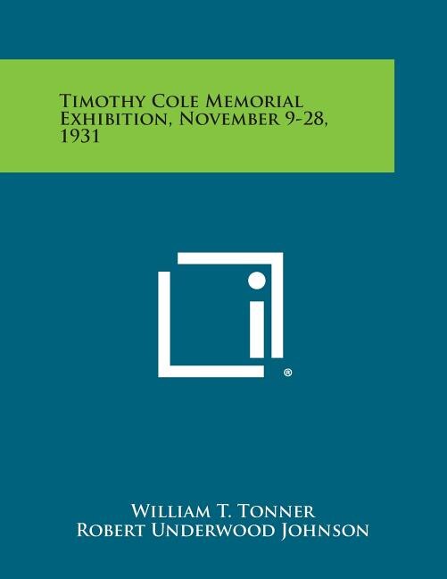 Couverture_Timothy Cole Memorial Exhibition, November 9-28, 1931