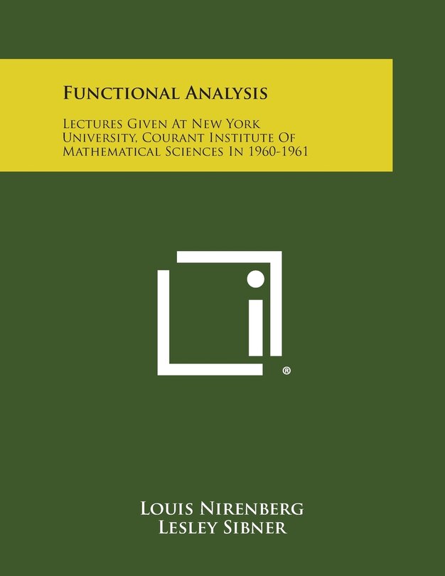 Front cover_Functional Analysis