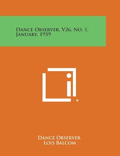 Front cover_Dance Observer, V26, No. 1, January, 1959