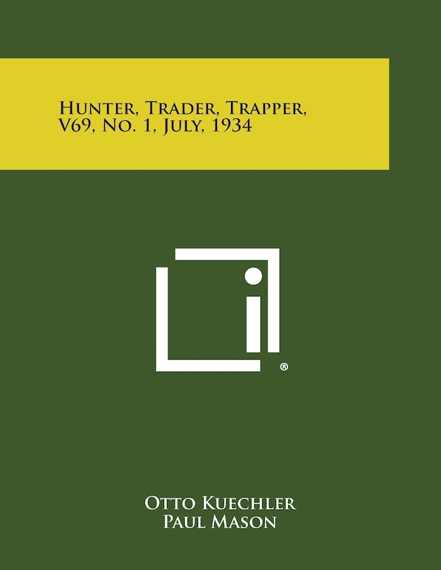 Front cover_Hunter, Trader, Trapper, V69, No. 1, July, 1934