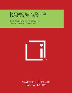Front cover_Instructional Course Lectures, V5, 1948