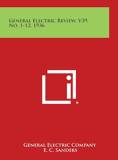 Front cover_General Electric Review, V39, No. 1-12, 1936