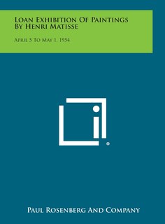 Front cover_Loan Exhibition of Paintings by Henri Matisse