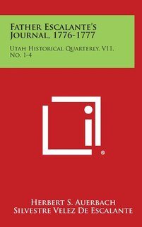 Front cover_Father Escalante's Journal, 1776-1777